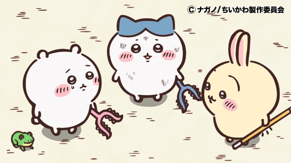 Chiikawa and friends tired after hunting monsters